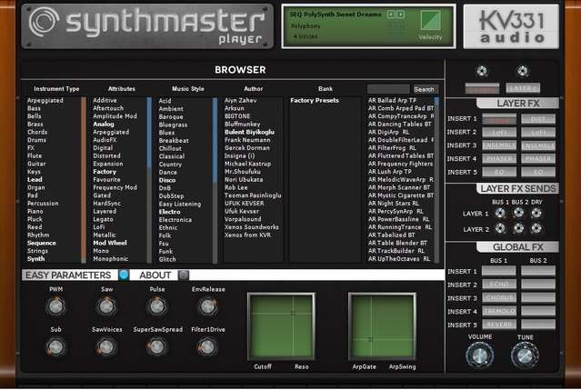 Synthmaster virtual Instrument