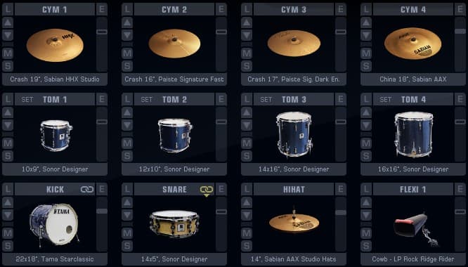 Addictive Drums 2 Kit Piece Choices