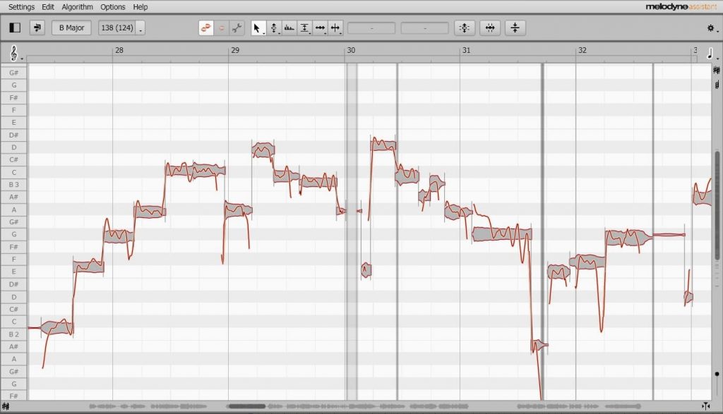 Melodyne pitch correction software